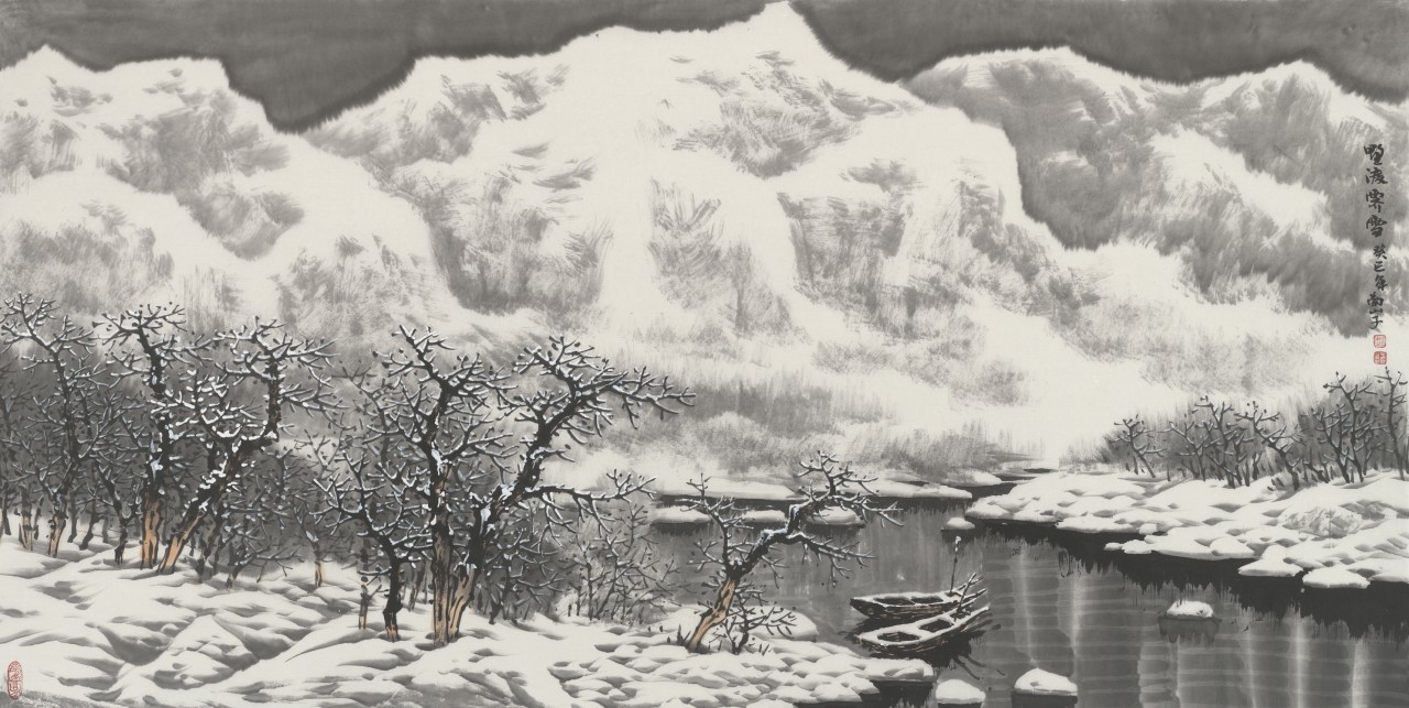 野渡 霁雪68x136cm2013年