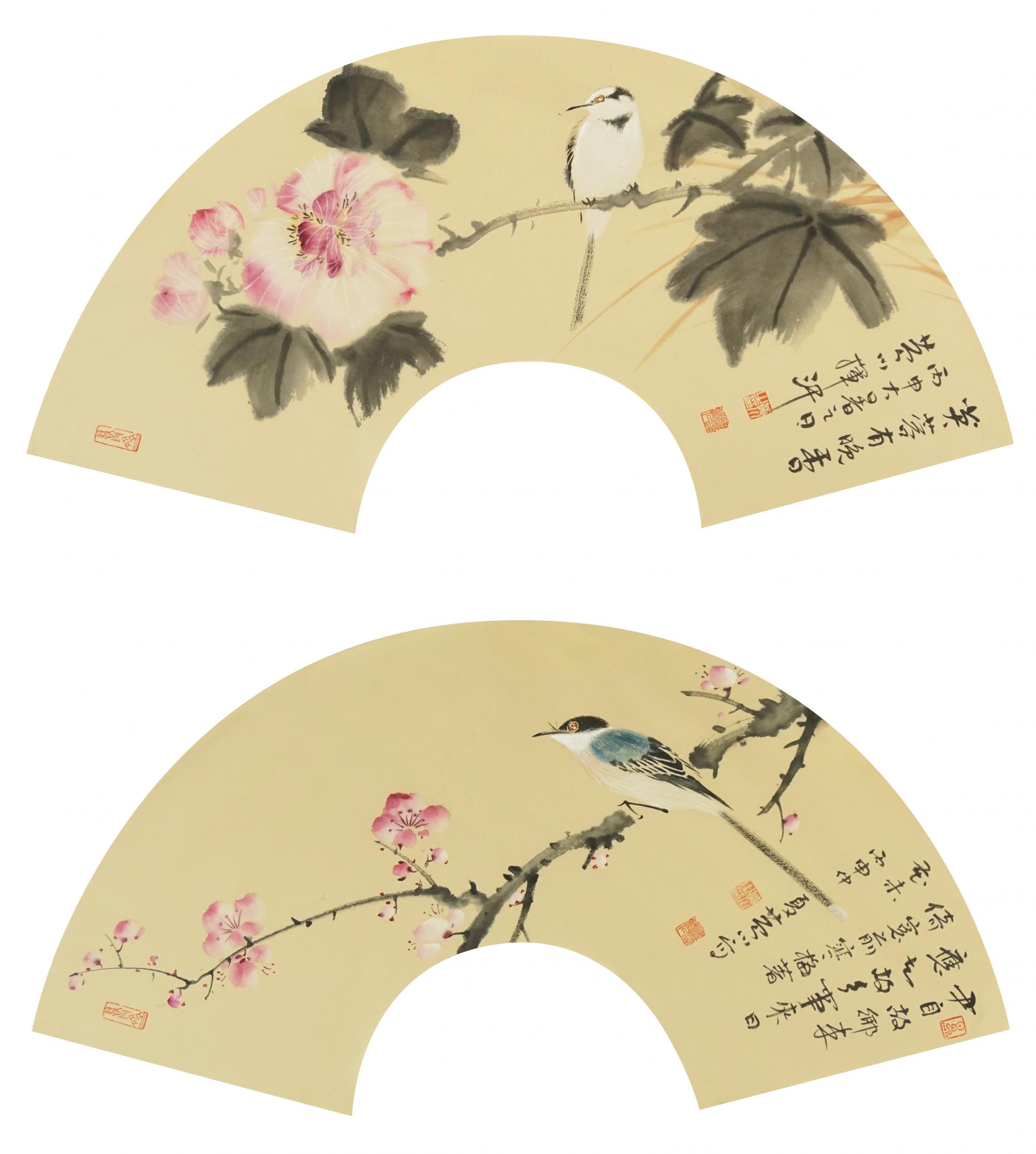 花鸟扇面