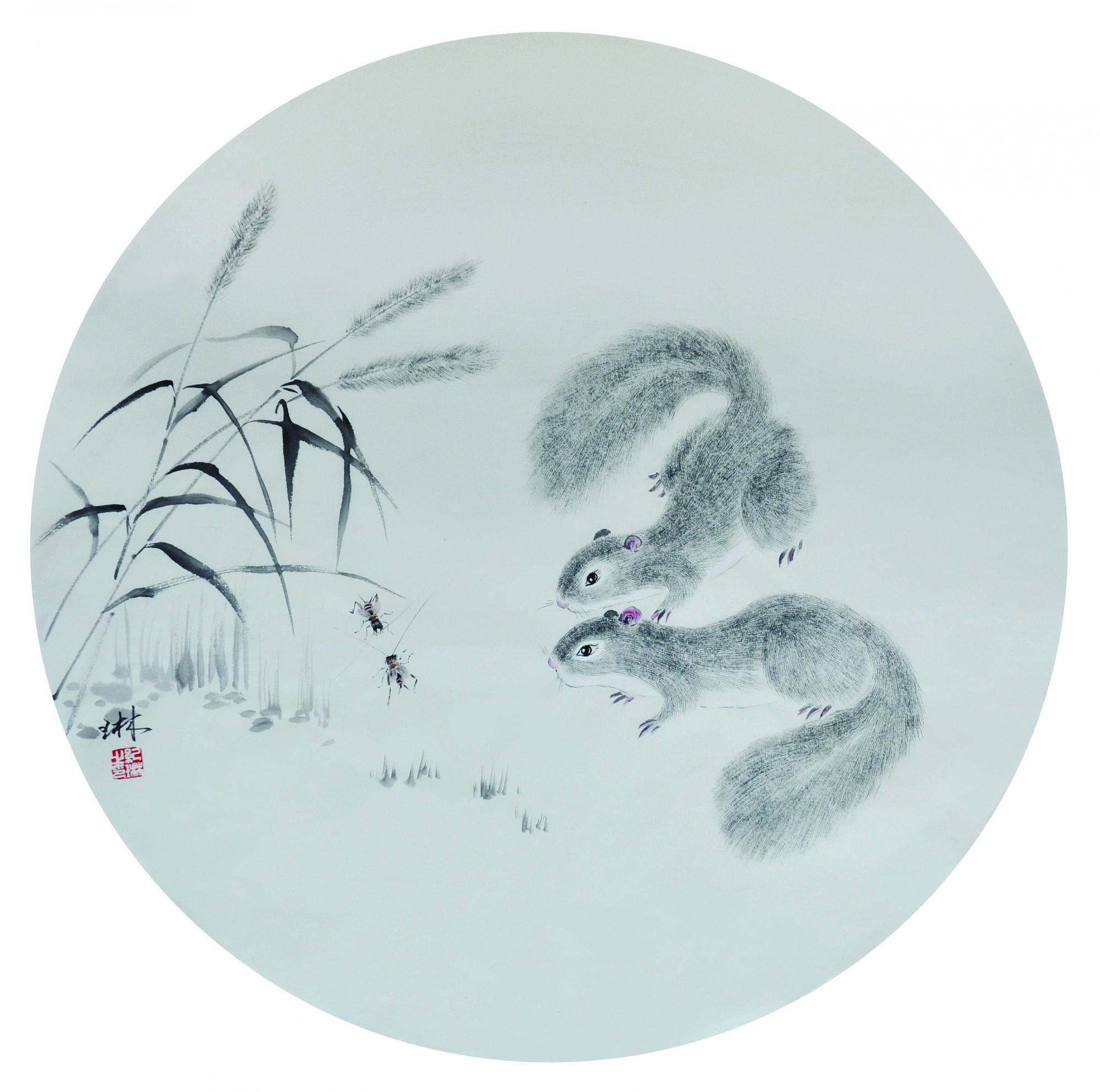 水墨松鼠9
