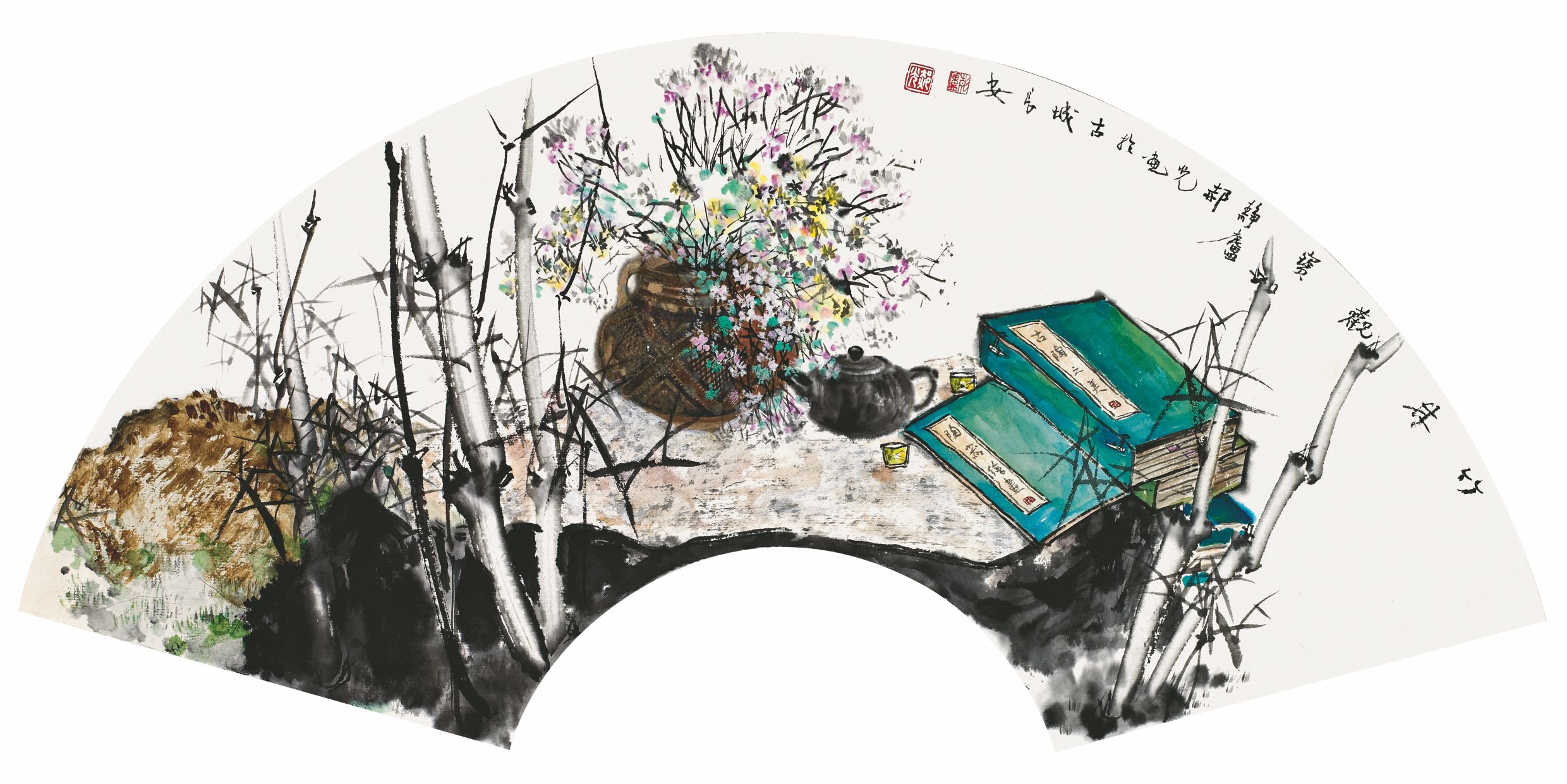 郝光 扇面2 国画 2011