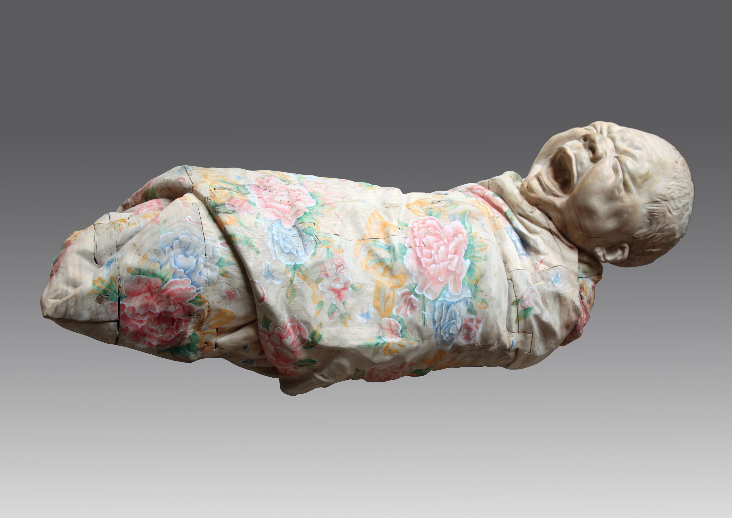 《龙凤呈祥娃娃》3木雕80cm×50cm×40cm--张松涛2011