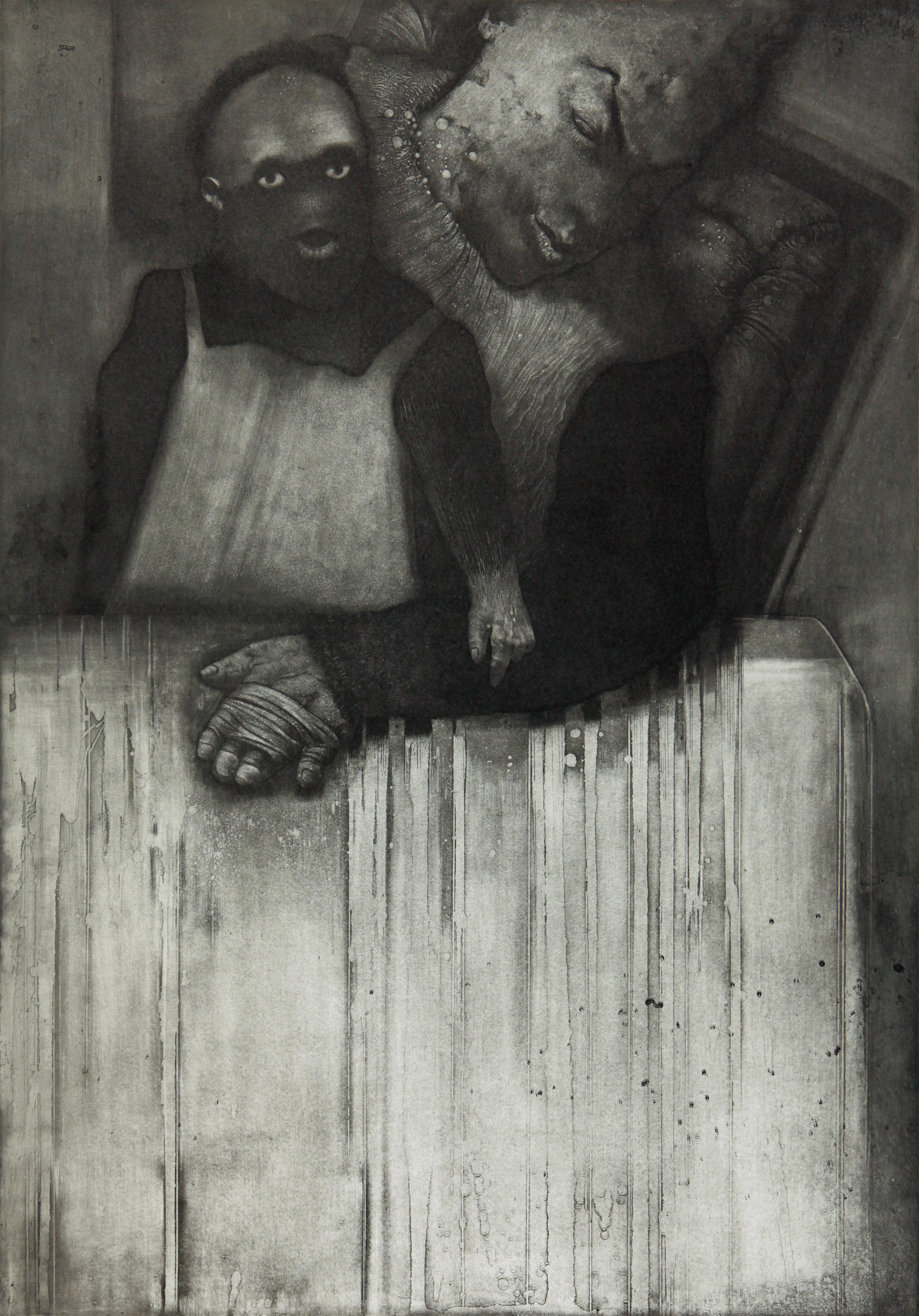 1.《发生意外之后》铜版 60x85cm 2010 | 徐宝中