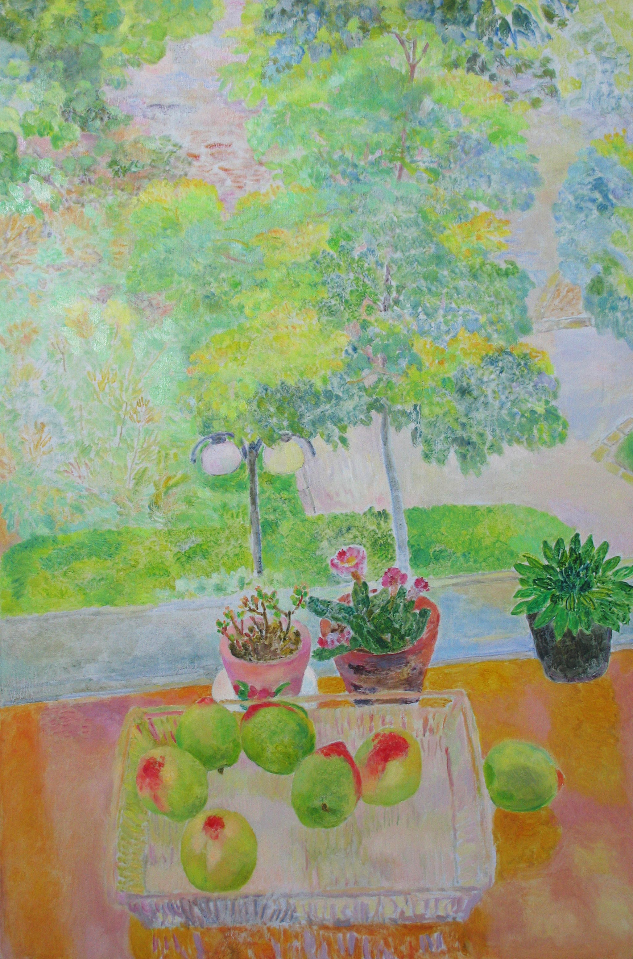 11《窗前组画之二》90-60,2009年 | 钟晓京